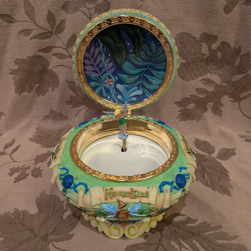 Disney 1951 Tinker Bell Neverland "You Can Fly" Music Box, Gently Used! - Picture 1 of 10